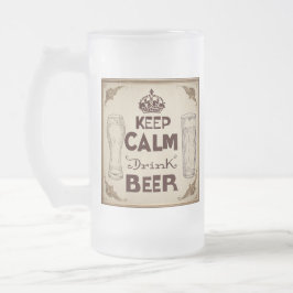 Taza De Cristal Esmerilado citas de cerveza