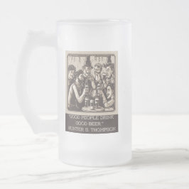 Taza De Cristal Esmerilado citas de cerveza