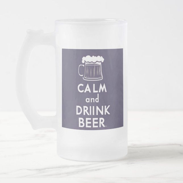 Taza De Cristal Esmerilado citas de cerveza (Izquierda)