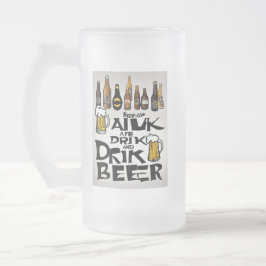 Taza De Cristal Esmerilado citas de cerveza