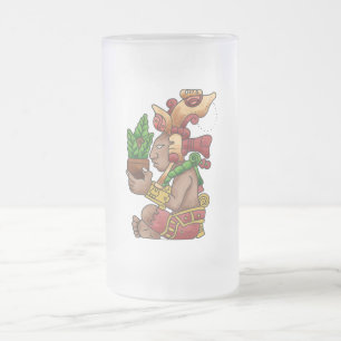 Taza De Cristal Esmerilado Civilización maya