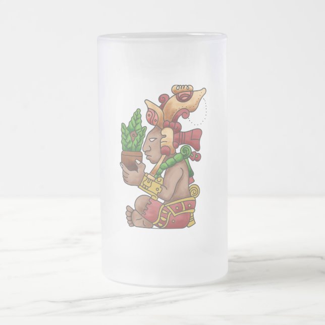 Taza De Cristal Esmerilado Civilización maya (Centro)