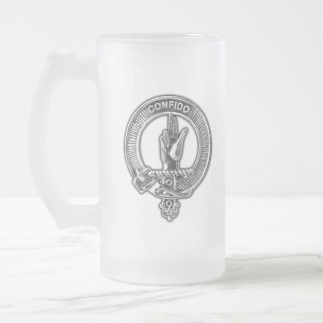 Taza De Cristal Esmerilado Clan Boyd Escudo (Izquierda)