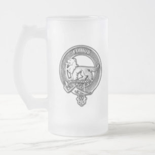 Taza De Cristal Esmerilado Clan Bruce Escudo