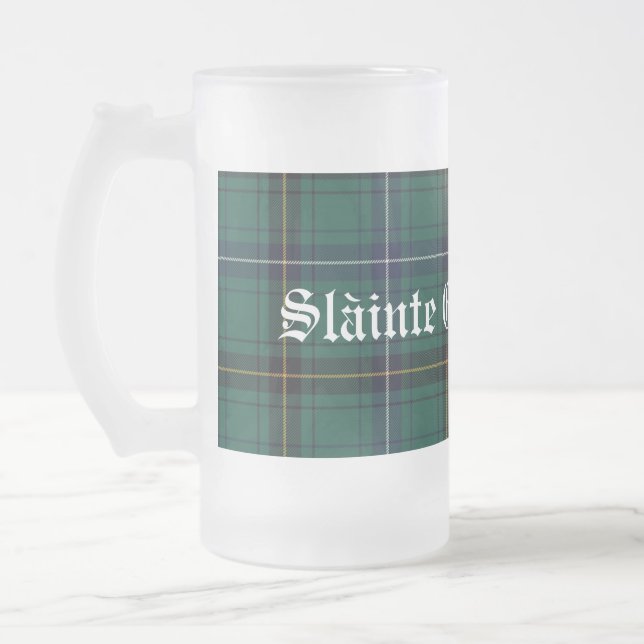 Taza De Cristal Esmerilado Clan clásico Henderson Tartan Plaid Stein (Izquierda)
