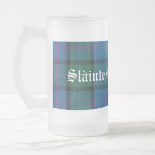 Taza De Cristal Esmerilado Clan clásico MacThomas Tartan Plaid Stein