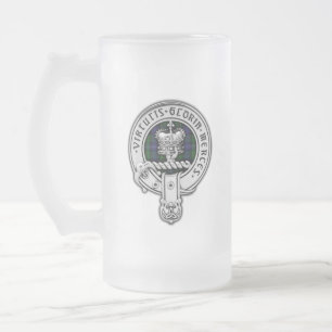 Taza De Cristal Esmerilado Clan Donnachaidh (Robertson) Escudo /Hunting Tartá