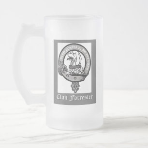 Taza De Cristal Esmerilado Clan Forrester Escudo