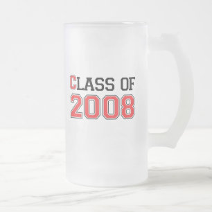 Taza De Cristal Esmerilado Clase de 2008