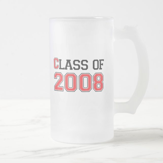 Taza De Cristal Esmerilado Clase de 2008 (Derecha)