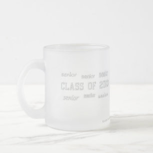 Taza De Cristal Esmerilado Clase de 2013 Mug