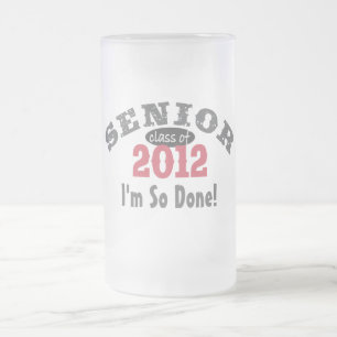 Taza De Cristal Esmerilado Clase mayor de 2012