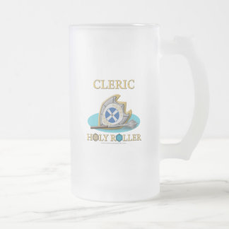 Taza De Cristal Esmerilado Clérigo: Rodillo santo