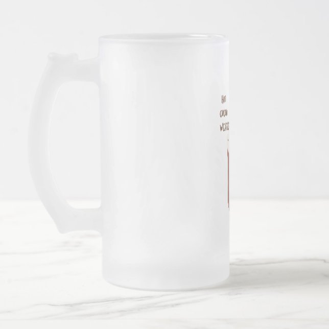 Taza De Cristal Esmerilado Clima de cacao caliente (Izquierda)