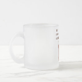 Taza De Cristal Esmerilado Clima de cacao caliente