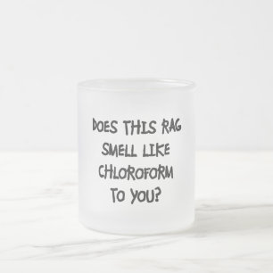 Taza De Cristal Esmerilado Cloroformo