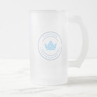 Taza De Cristal Esmerilado Cloutier Construction Stein Escarchado