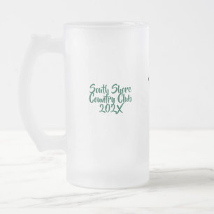 Taza De Cristal Esmerilado Club de Golf personalizado