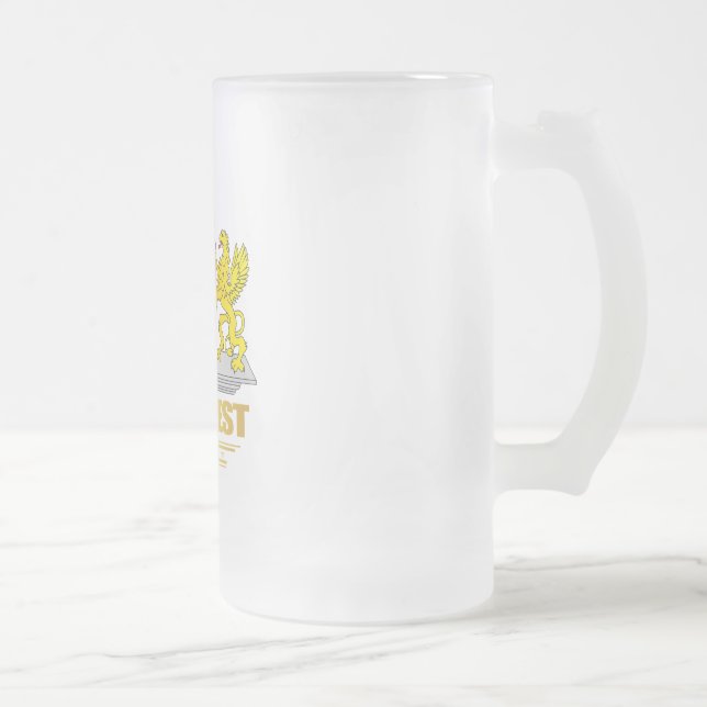 Taza De Cristal Esmerilado COA de Budapest (Derecha)