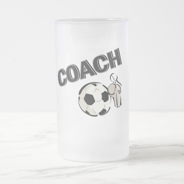 Taza De Cristal Esmerilado Coche del fútbol (silbido/bola) (Centro)