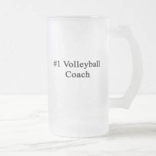 Taza De Cristal Esmerilado Coche del voleibol del número 1
