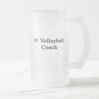 Taza De Cristal Esmerilado Coche del voleibol del número 1
