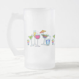 TAZA DE CRISTAL ESMERILADO COCKTAIL GLASSES FROSTED MUGS