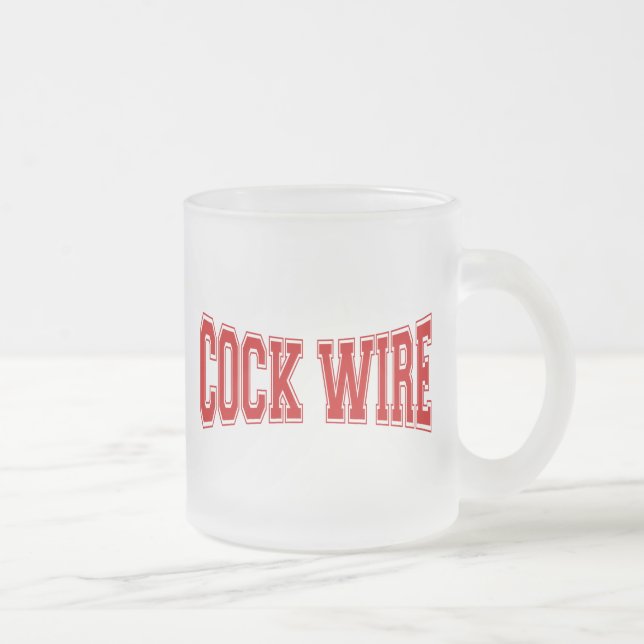 TAZA DE CRISTAL ESMERILADO COCKWIRE (Derecha)