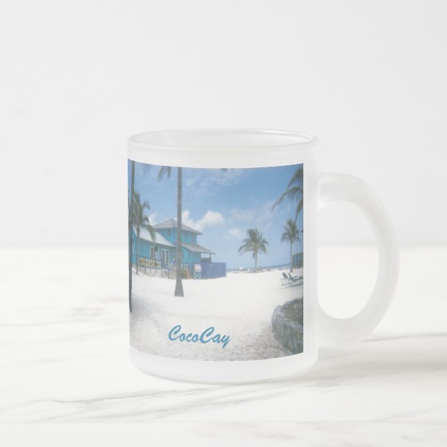 Taza De Cristal Esmerilado CocoCay (Derecha)