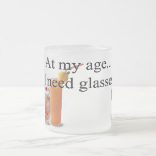 Taza De Cristal Esmerilado Cócteles