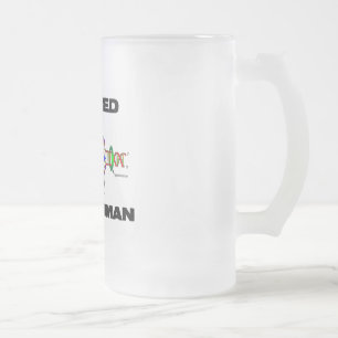 Taza De Cristal Esmerilado Codificado para ser humano (replicación del ADN)