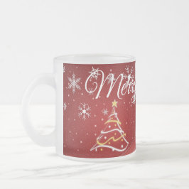 Taza De Cristal Esmerilado Colección de Navidades Suzanne Elizabeth -