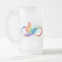 Colibrí arcoiris con símbolo Infinity