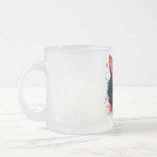 Taza De Cristal Esmerilado Color cat