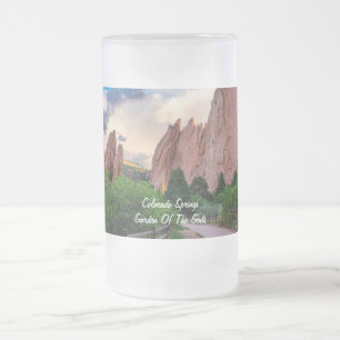 Taza De Cristal Esmerilado Colorado South Gateway Morning Beer Mug Frosted