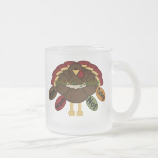 Taza De Cristal Esmerilado Coma el jamón no Turquía