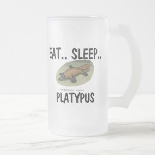 Taza De Cristal Esmerilado Coma el sueño PLATYPUS