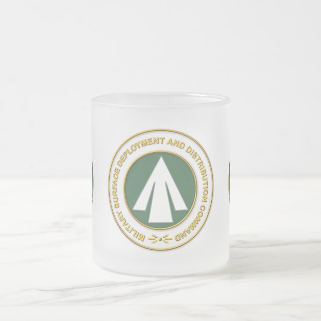 Taza De Cristal Esmerilado Comando de distribución de despliegue de superfici (Centro)