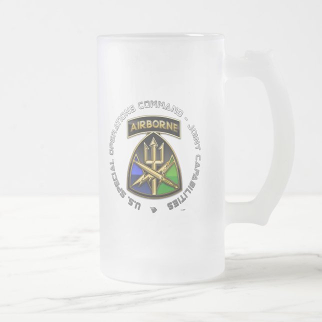 Taza De Cristal Esmerilado Comando de operaciones especiales - Capacidades co (Derecha)