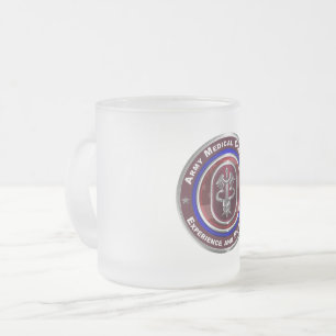 Taza De Cristal Esmerilado Comando médico del ejército Keepsake