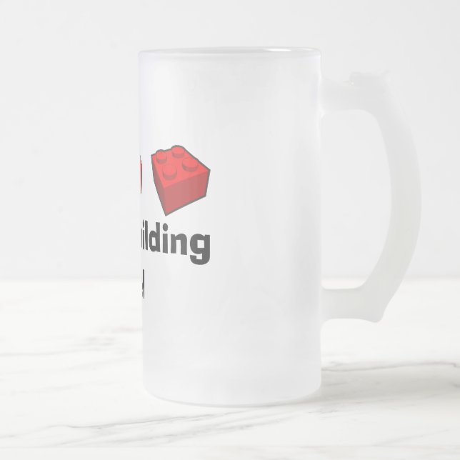 Taza De Cristal Esmerilado Combustible de construcción de ladrillos (Derecha)