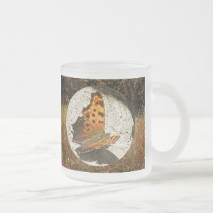Taza De Cristal Esmerilado Comma Angle Wing Butterfly