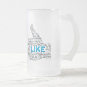 Taza De Cristal Esmerilado Como Mug