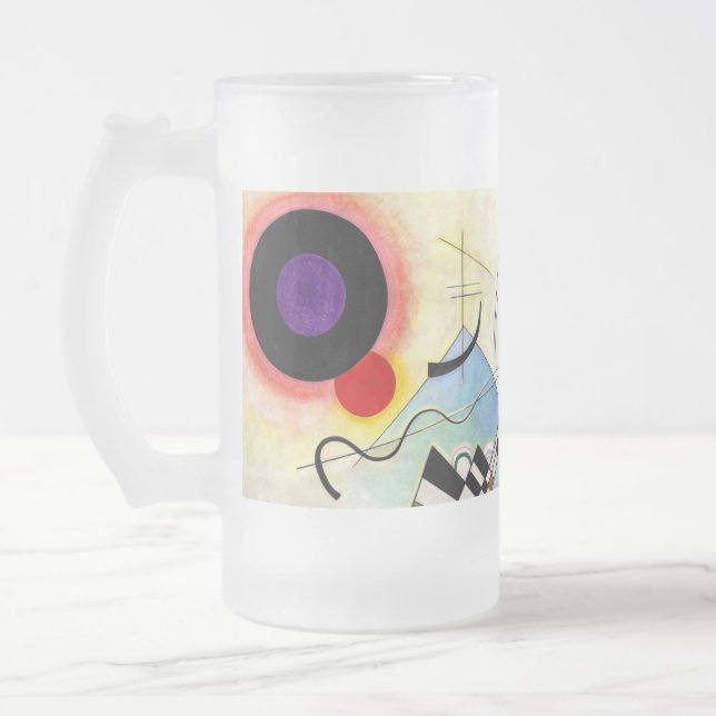 Taza De Cristal Esmerilado Composición de Kandinsky 8 (Izquierda)