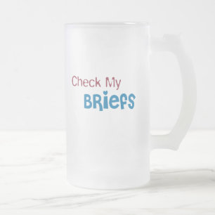 Taza De Cristal Esmerilado Compruebe mis escritos