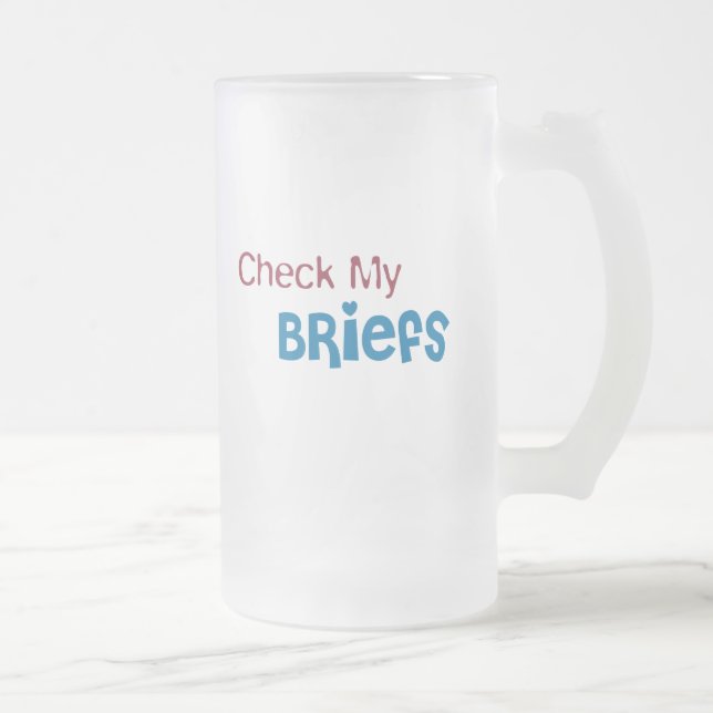 Taza De Cristal Esmerilado Compruebe mis escritos (Derecha)