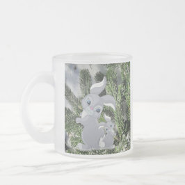 Taza De Cristal Esmerilado concebido en una sucursal de coníferas