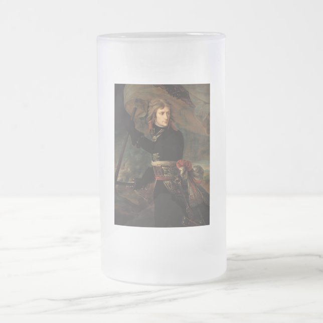 Taza De Cristal Esmerilado Concentración de Napoleón Bonaparte en la batalla  (Centro)
