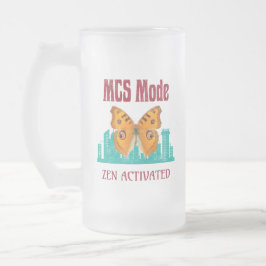 Taza De Cristal Esmerilado Conciencia de Sensibilidad Química Múltiple Modo M