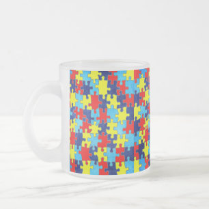 Taza De Cristal Esmerilado Conciencia sobre el autismo: el enigma de Shirley